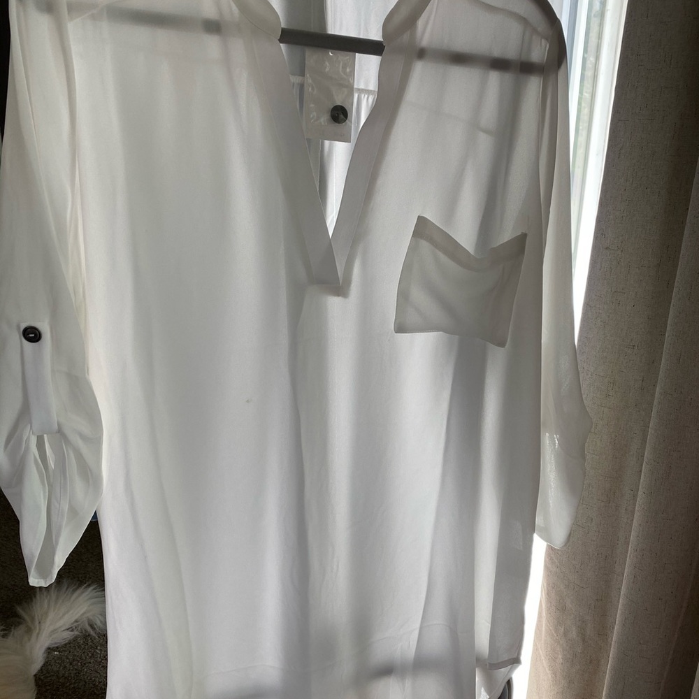 NWT, white blouse